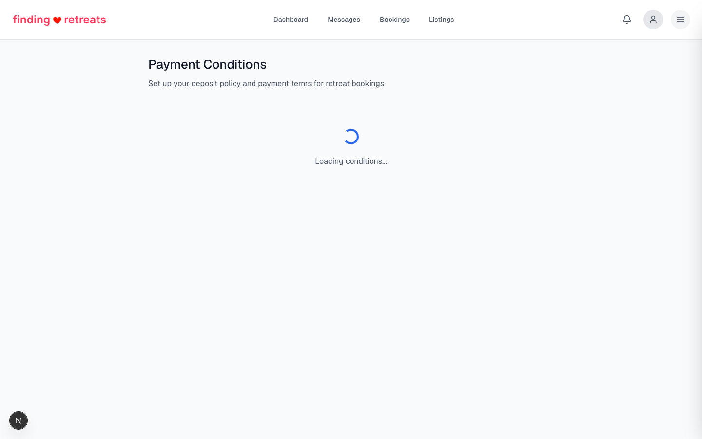 The check-in, check-out and minimum stay settings page